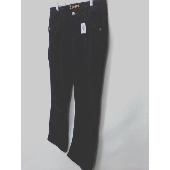 D.Jean Women's Black Corduroy Low Rise Boot Cut Leg Retro Pants Size12 - Picture 9 of 9